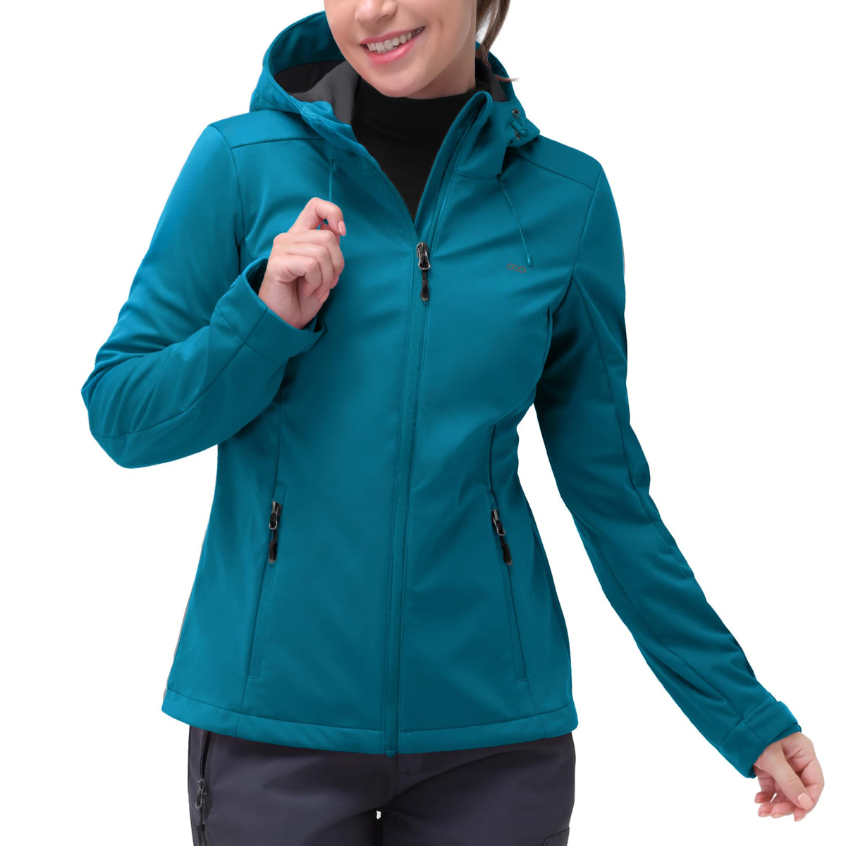 Women's Waterproof Lightweight Softshell Windbreaker Jacket