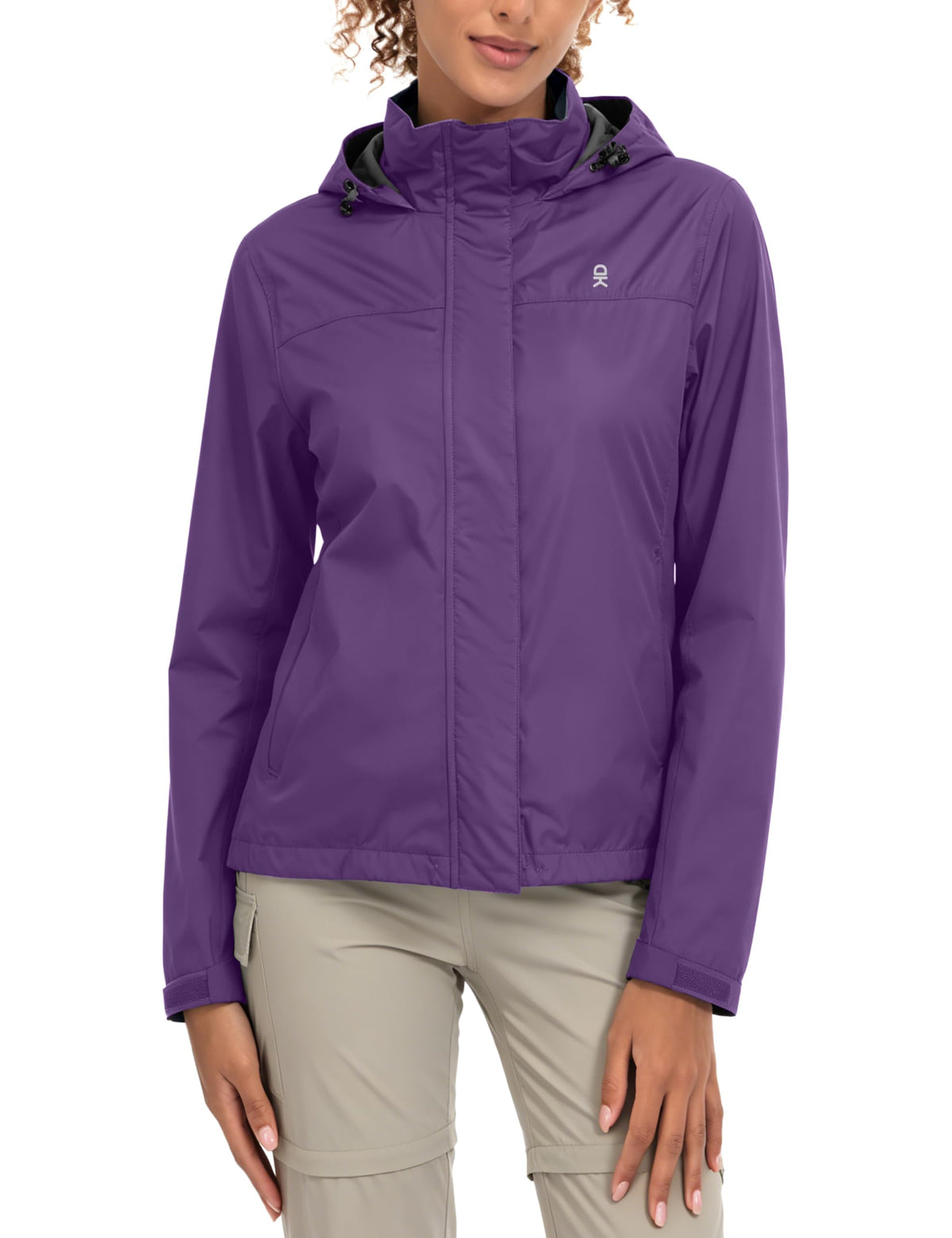 Women's Waterproof Hooded Hiking Rain Jacket