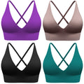 Women's Adjustable Seamless Wireless Padded Sports Bra