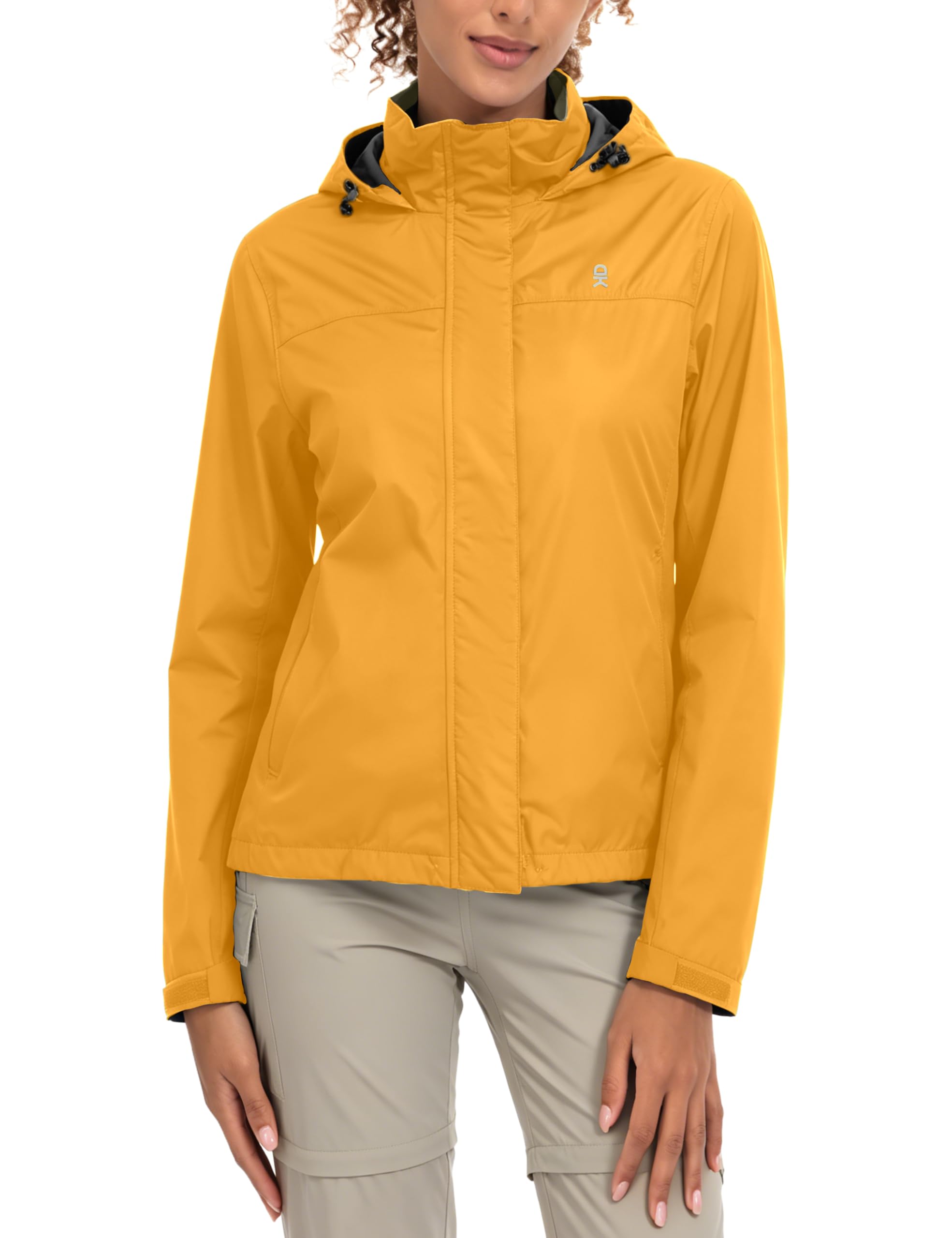 Women's Waterproof Hooded Hiking Rain Jacket