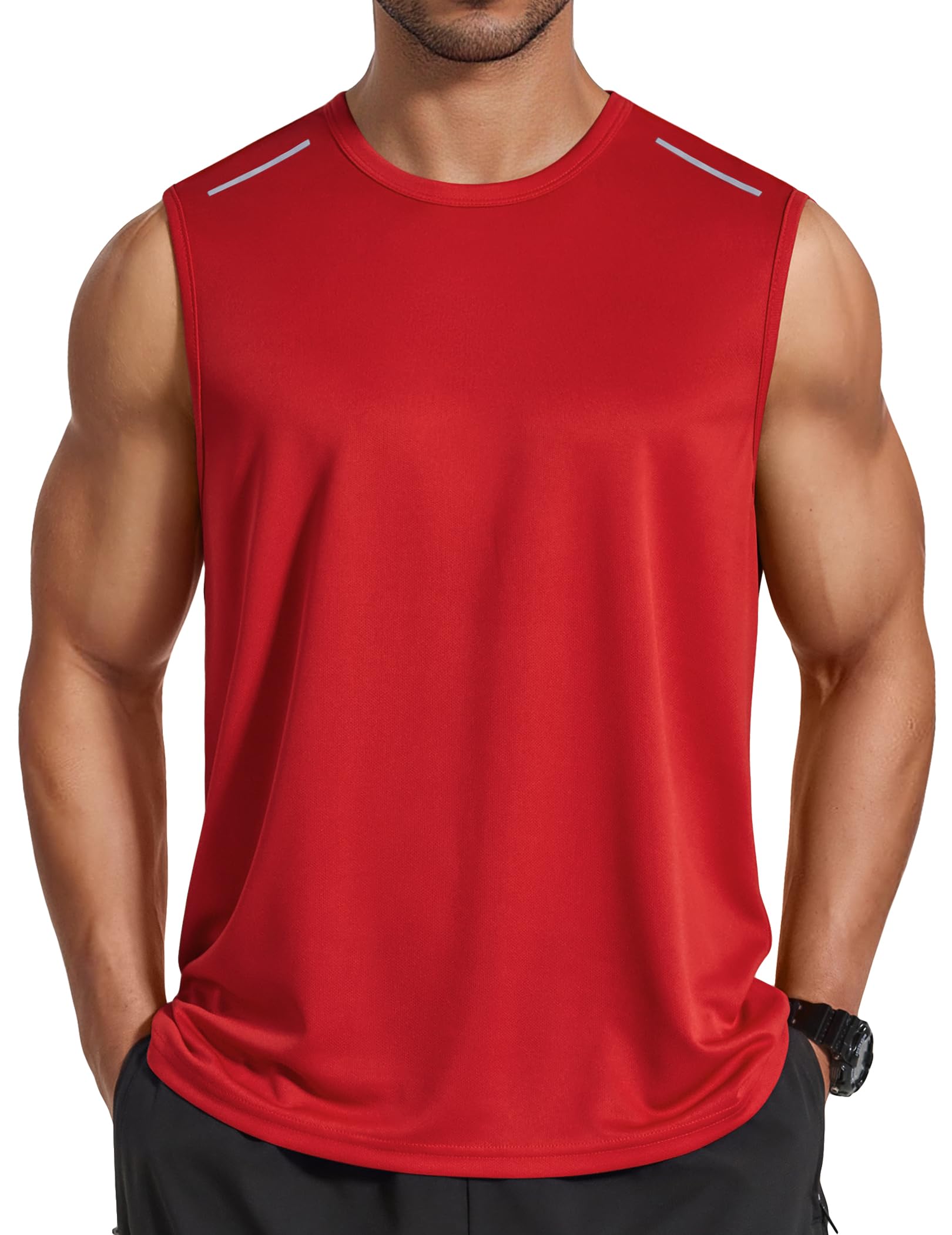 COOFANDY Men's Sleeveless Shirt Quick Dry Workout Tank Top Gym Muscle T Shirts Sport Athletic Tanks Moisture Wicking