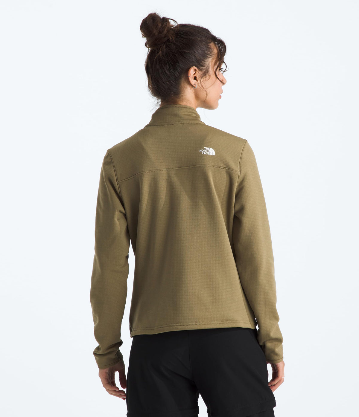 Women's Grid Fleece Jacket with Secure Zip Pockets