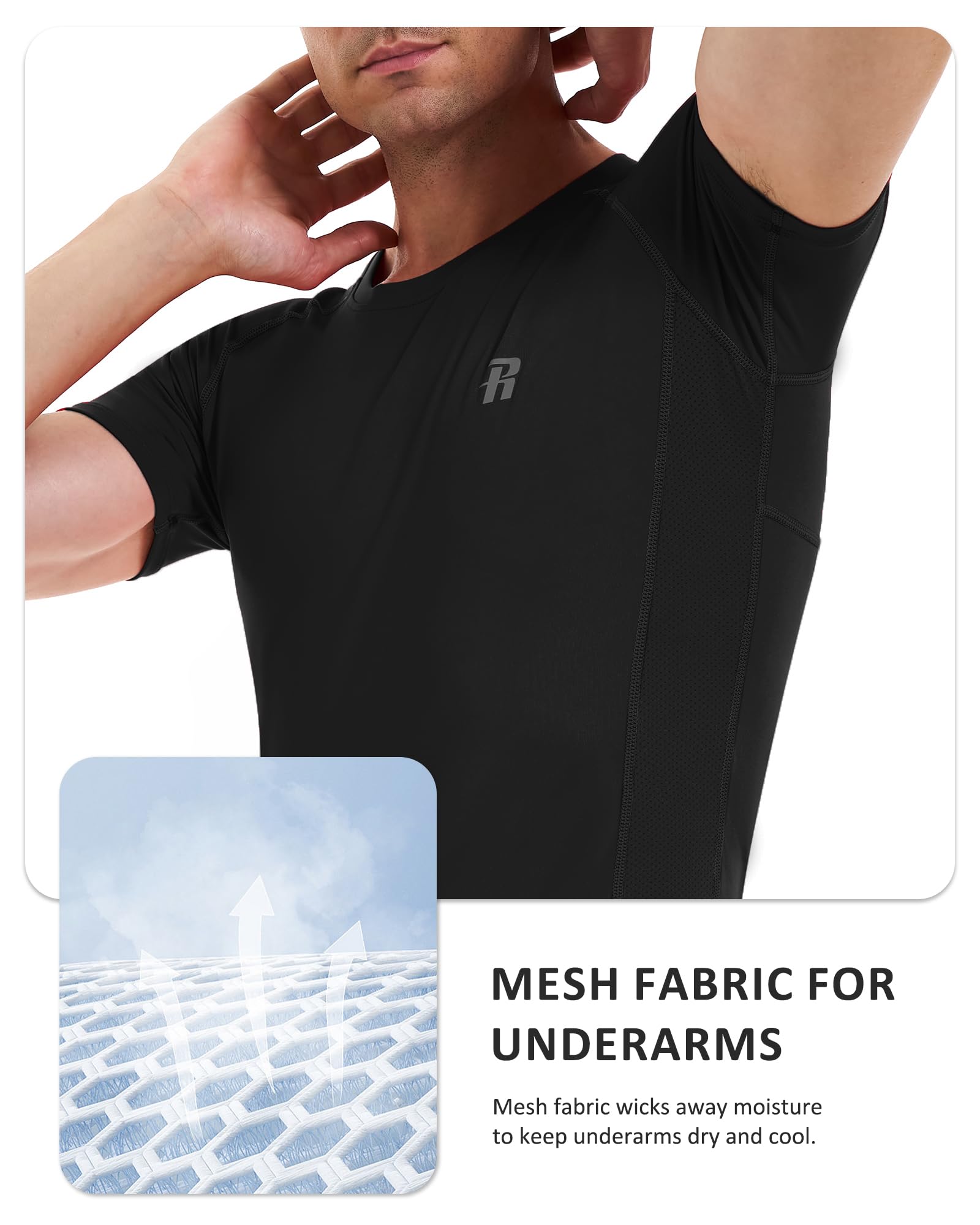 Men's Quick-Dry Short-Sleeve Compression Training Shirt