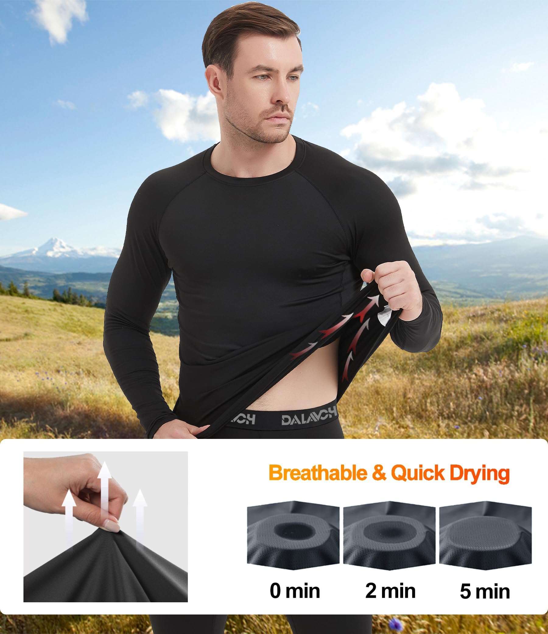 Men's Multi-Pack Long-Sleeve Compression Training Shirts