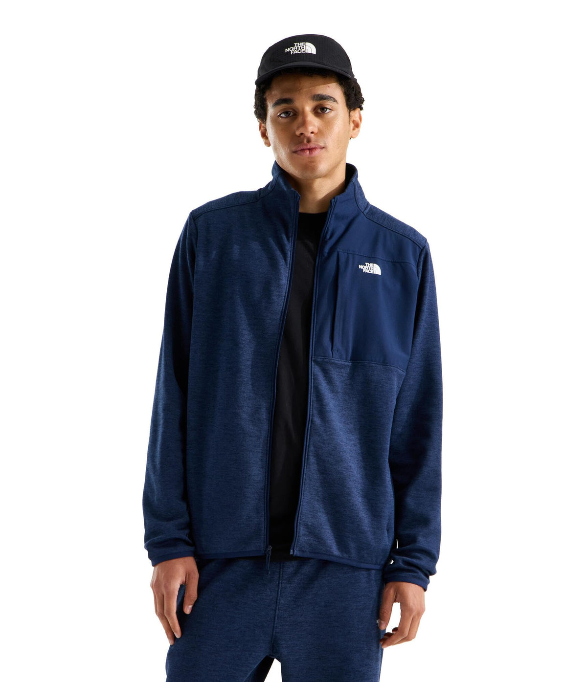 Men's Lightweight Full-Zip Fleece Jacket with Zip Pockets
