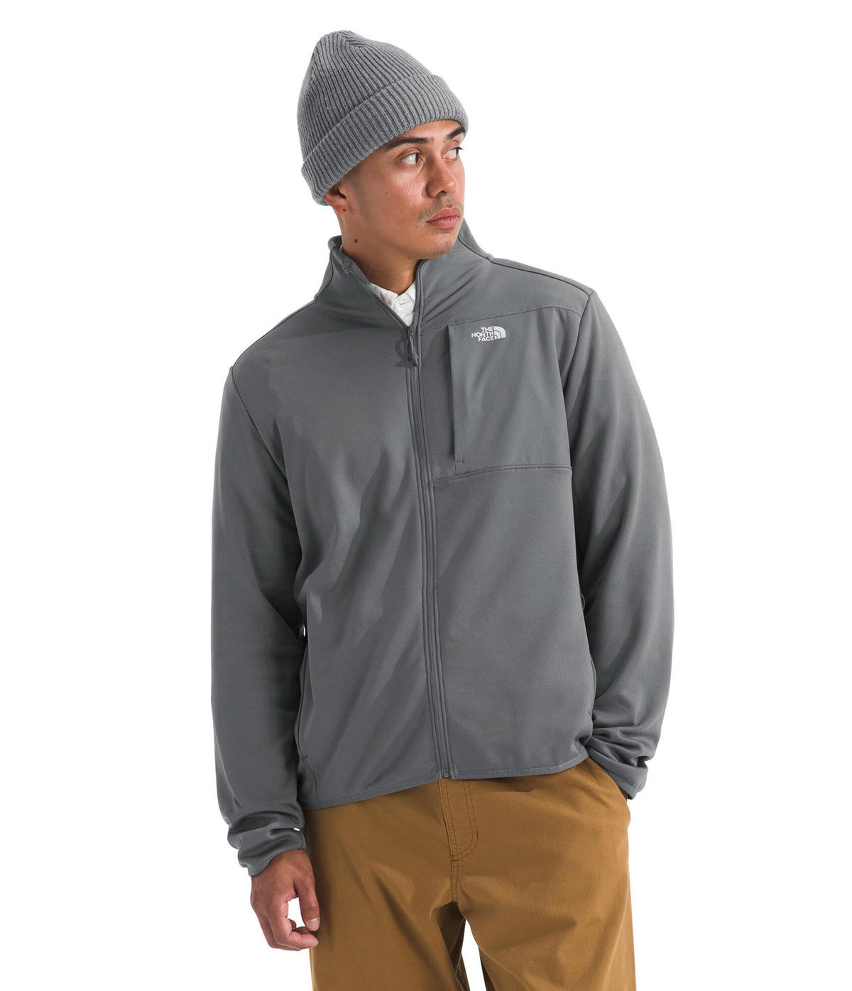 Men's Lightweight Full-Zip Fleece Jacket with Zip Pockets