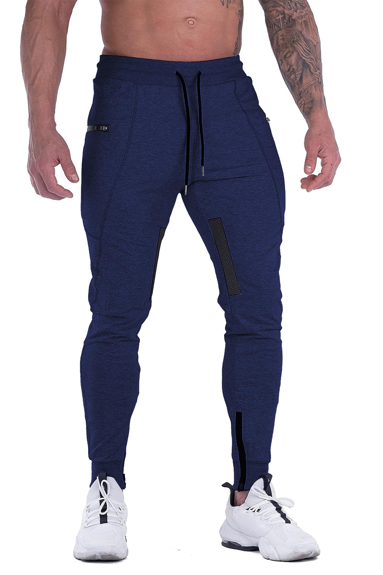 FIRSTGYM Mens Joggers Sweatpants Slim Fit Workout Training Gym Jogger Pants
