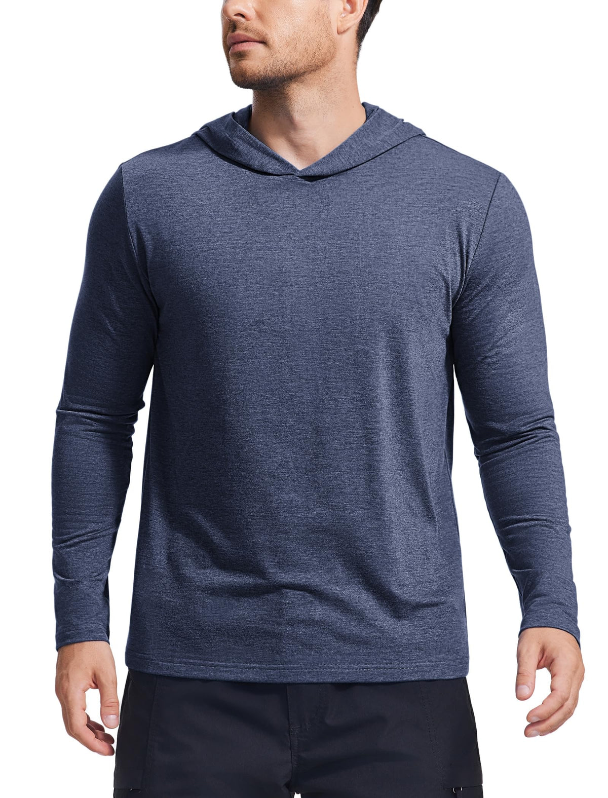 Men's Lightweight Long-Sleeve Pullover Hoodie
