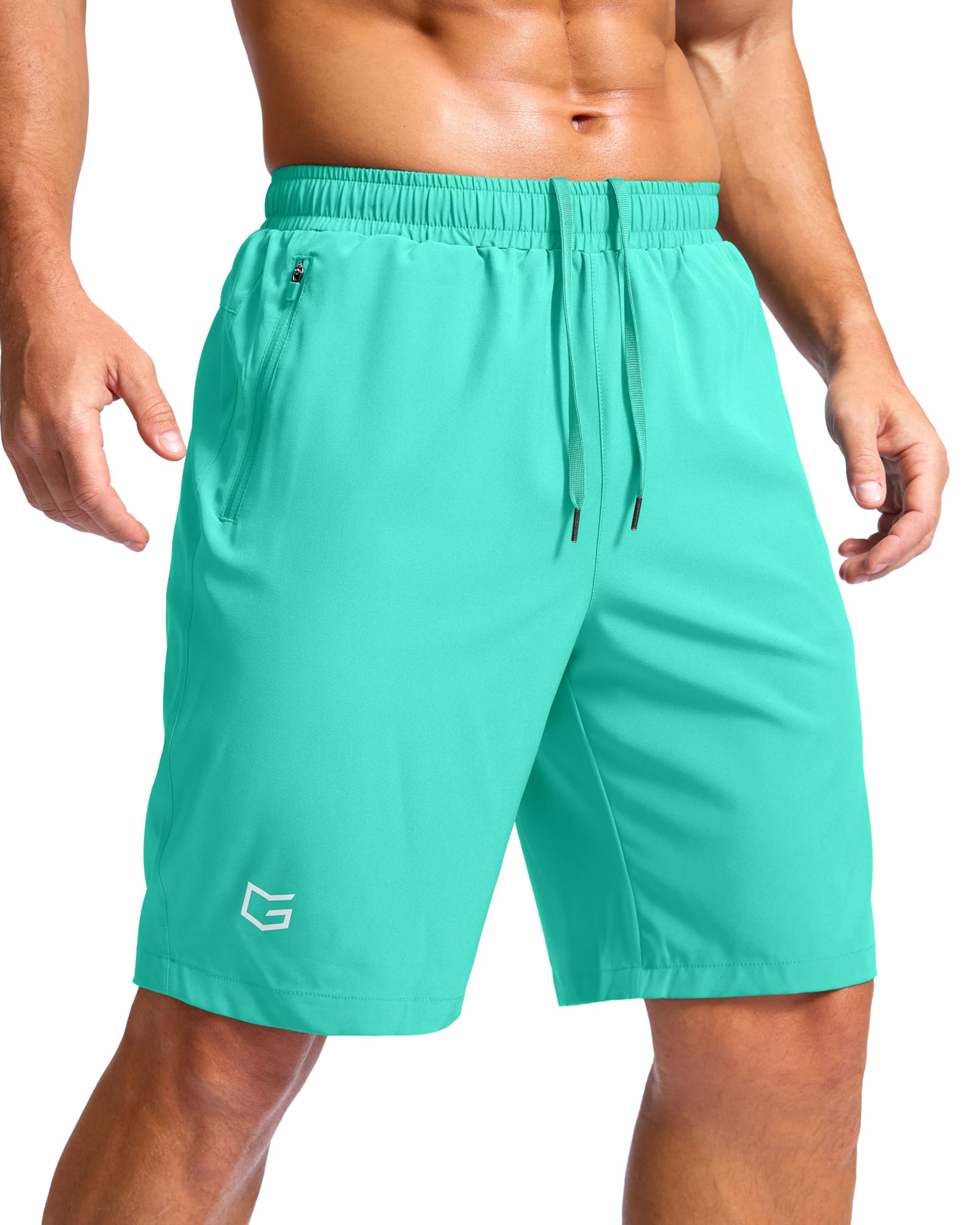 G Gradual Men's Athletic Running Shorts with 2 Zipper Pockets 7"/ 5"/ 9"