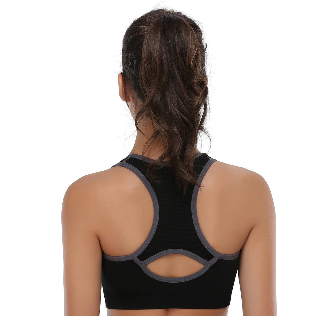 Women's Seamless Racerback High-Impact Sports Bra