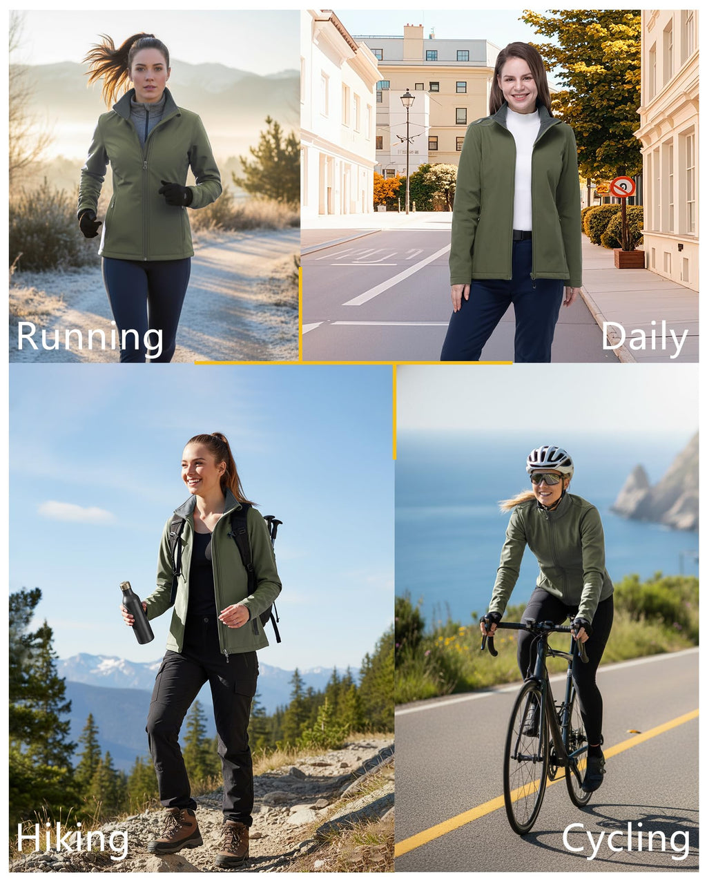 Women's Waterproof Fleece-Lined Softshell Jacket