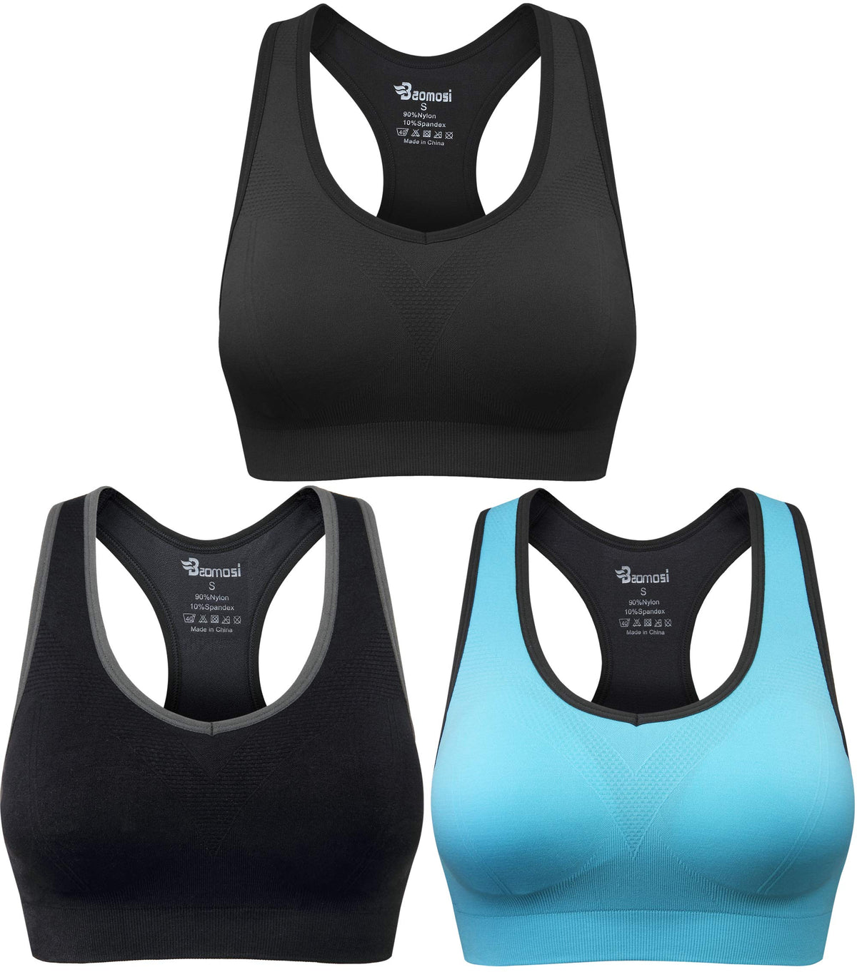 Women's Seamless Racerback High-Impact Sports Bra