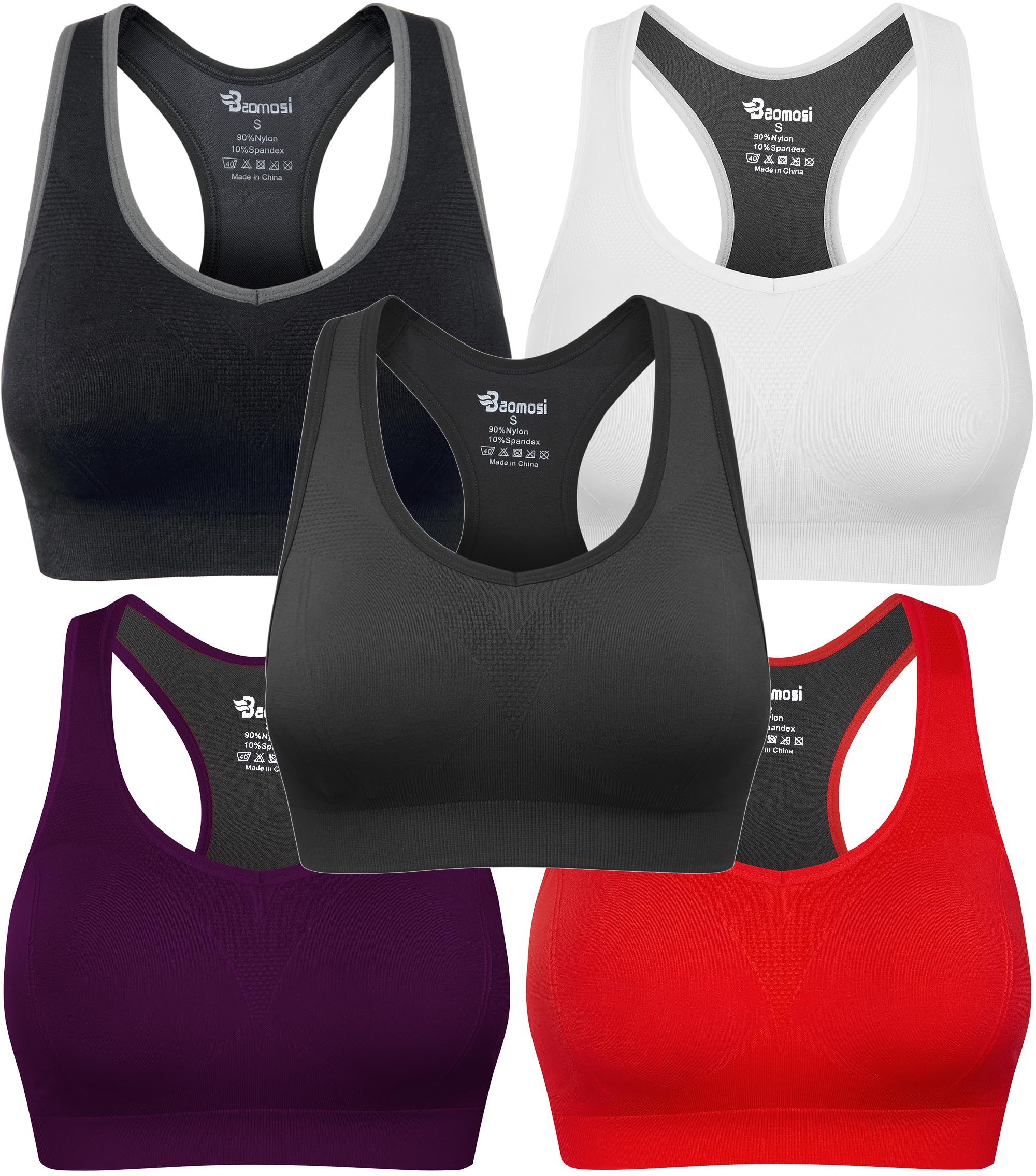 Women's Seamless Racerback High-Impact Sports Bra