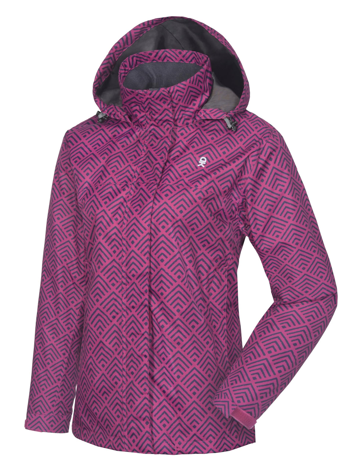 Women's Waterproof Hooded Hiking Rain Jacket