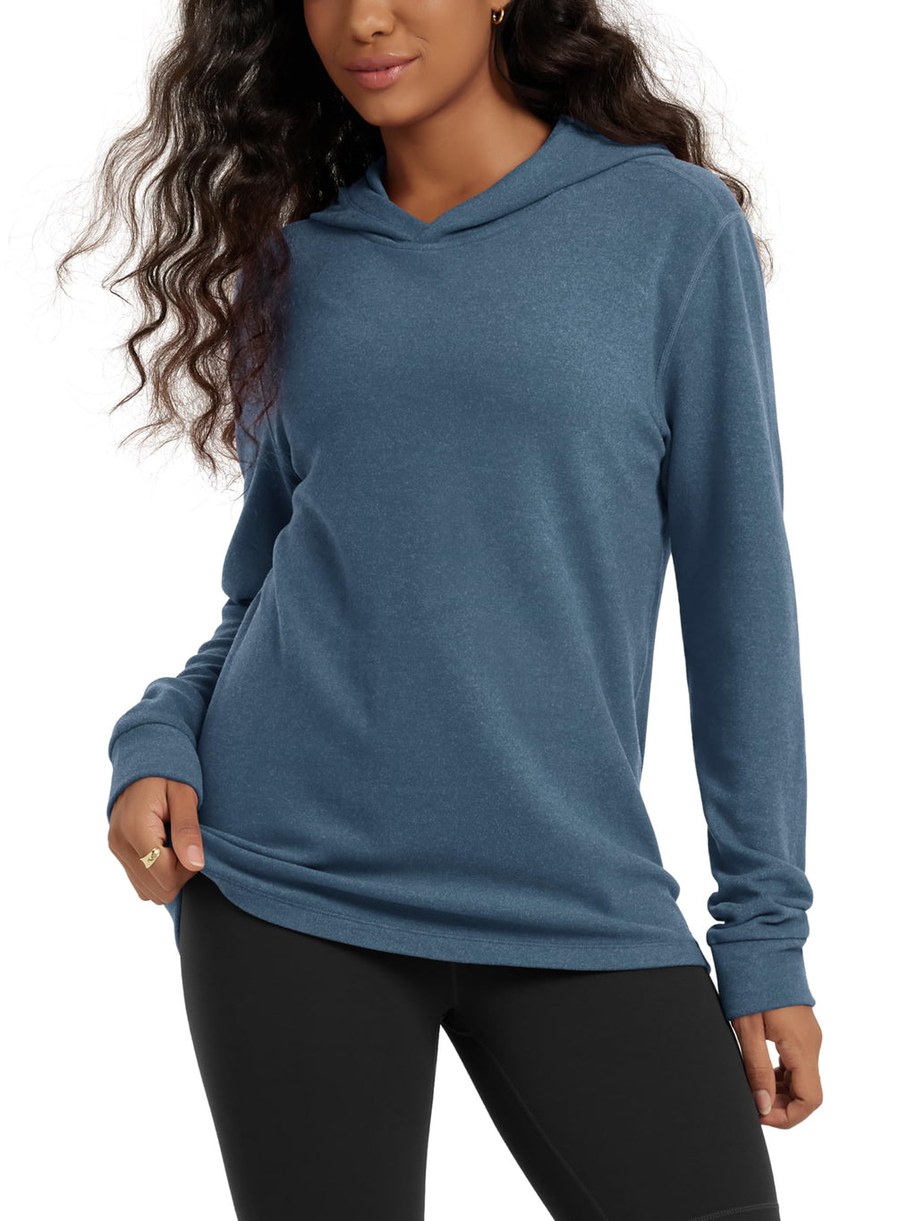 Women's Ultra-Soft Stretch Fleece Pullover Hoodie