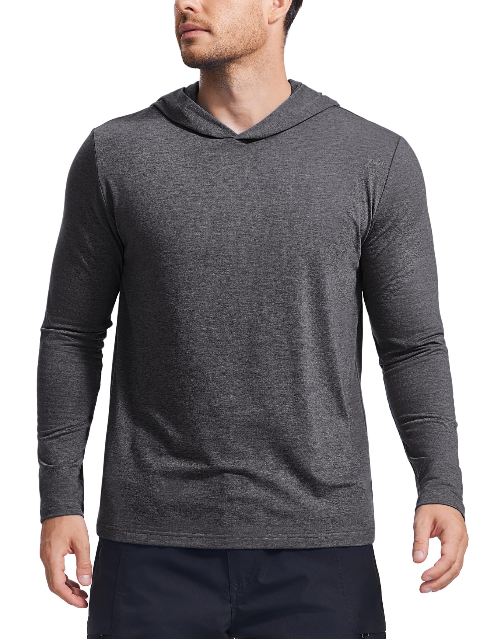 Men's Lightweight Long-Sleeve Pullover Hoodie