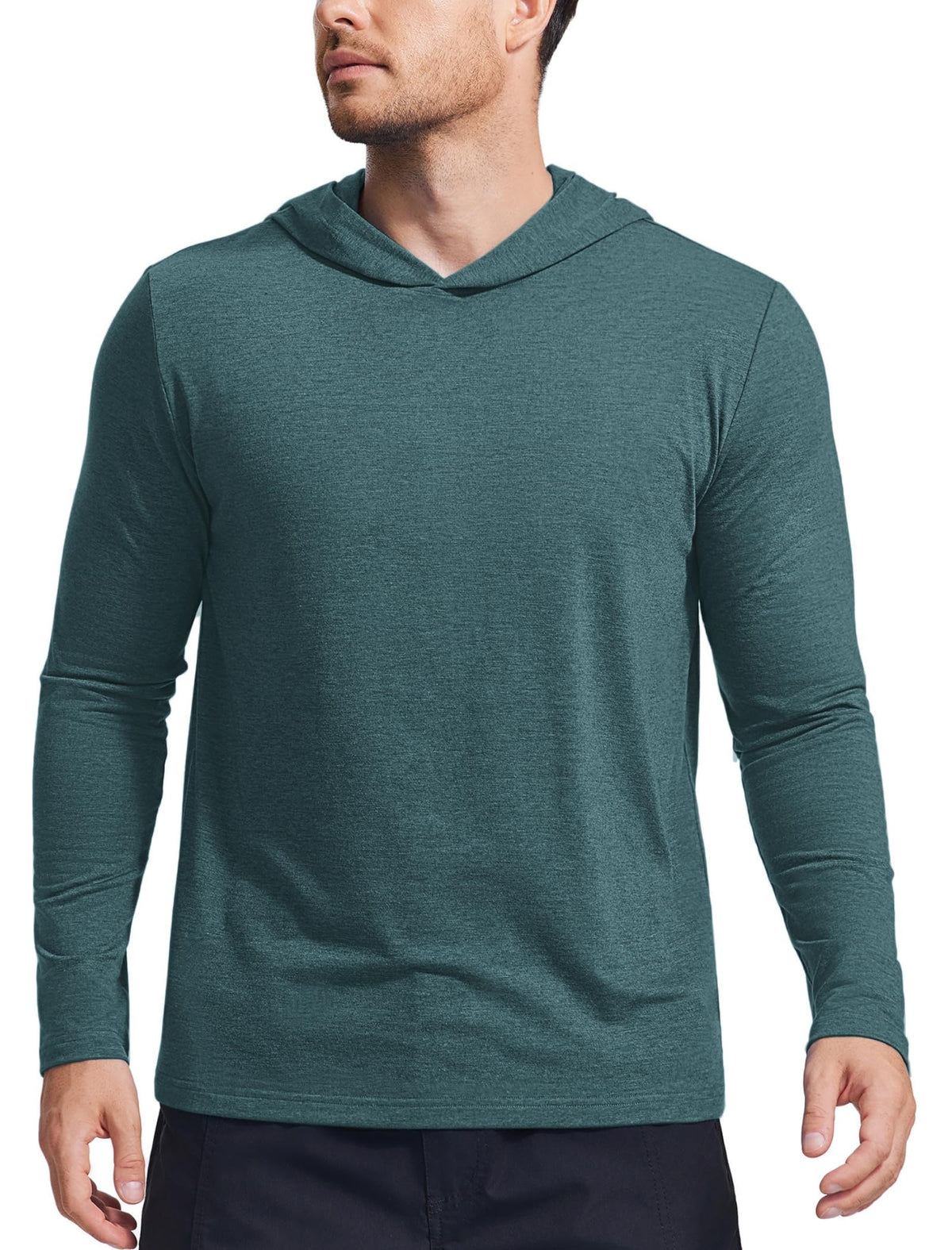 Men's Lightweight Long-Sleeve Pullover Hoodie