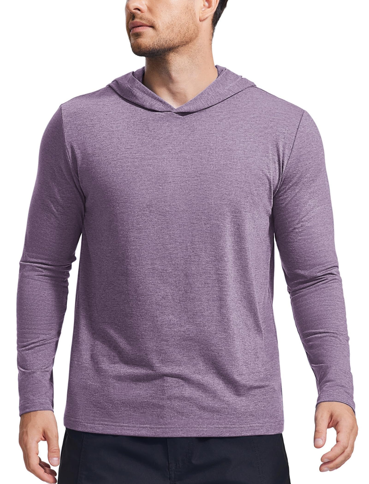 Men's Lightweight Long-Sleeve Pullover Hoodie