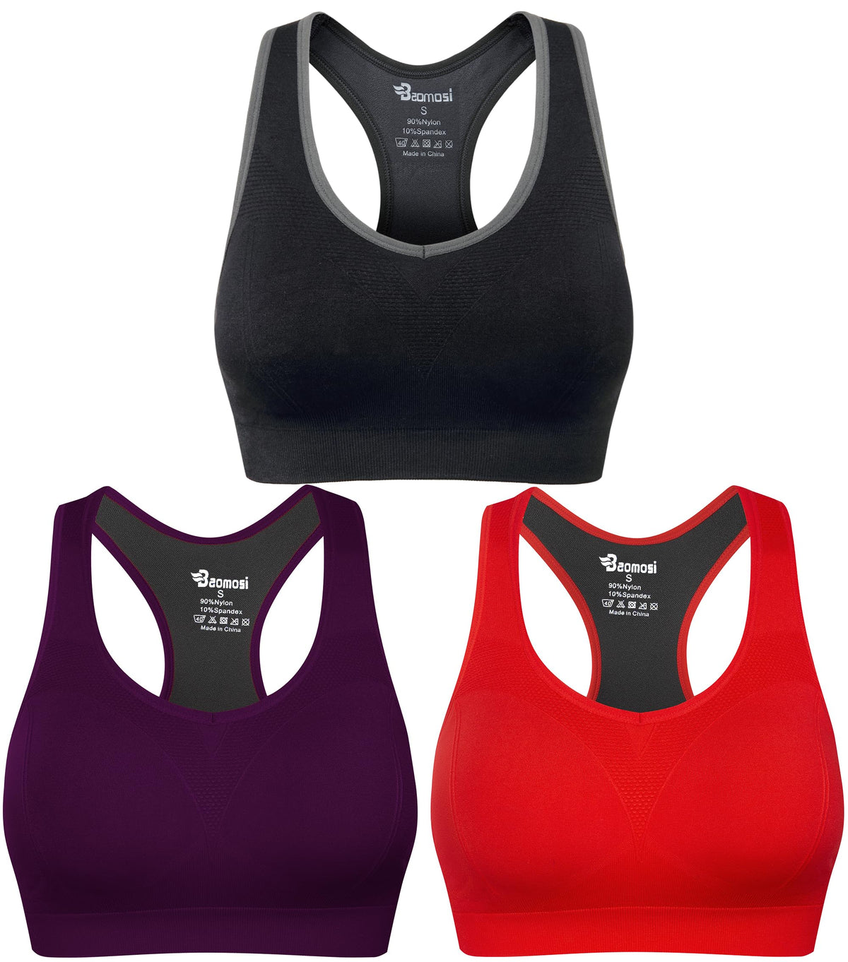 Women's Seamless Racerback High-Impact Sports Bra