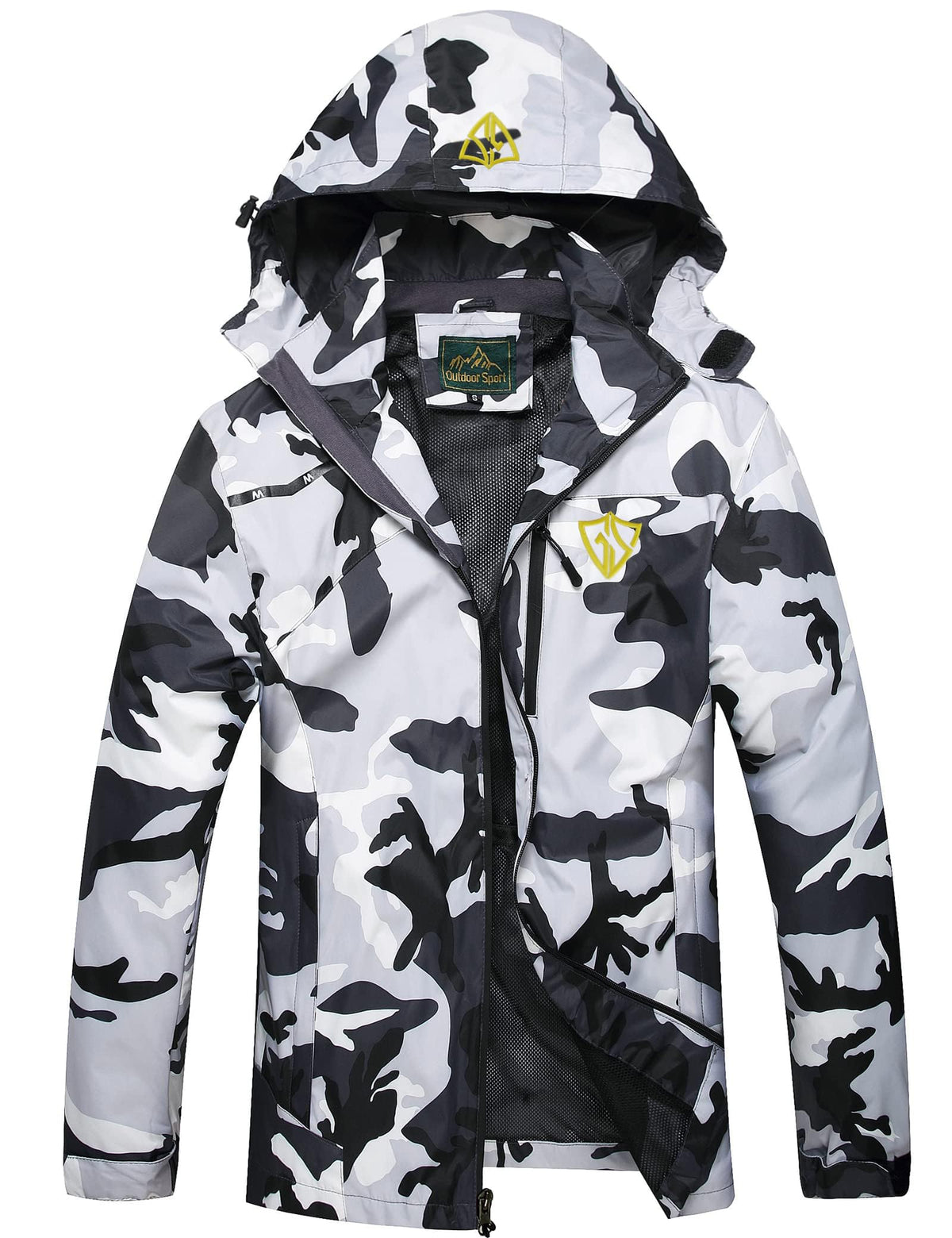 Men's Waterproof Lightweight Hooded Windbreaker Jacket