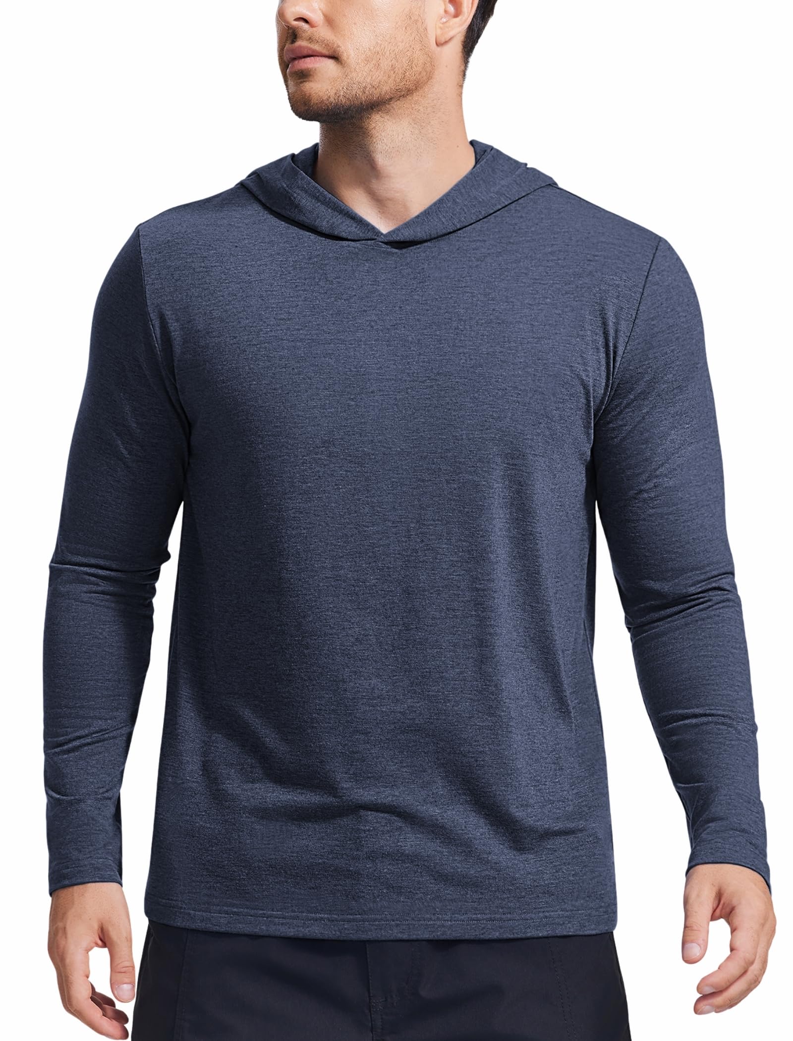 Men's Lightweight Long-Sleeve Pullover Hoodie