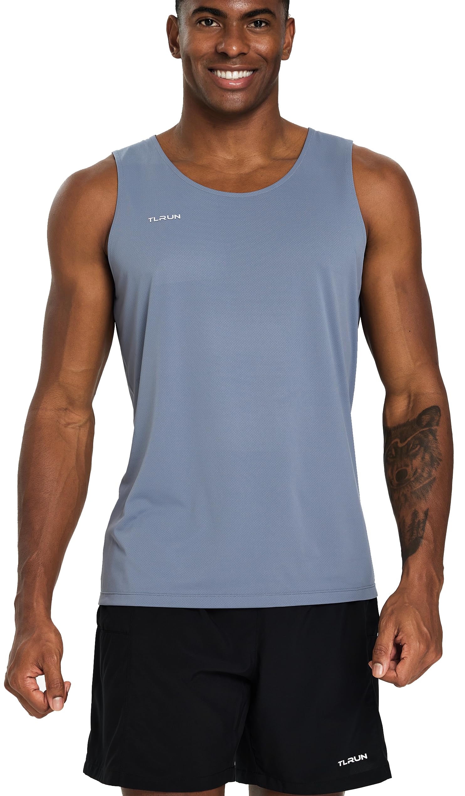 TLRUN Men’s Performance Running Tank Top Ultra Lightweight Singlet