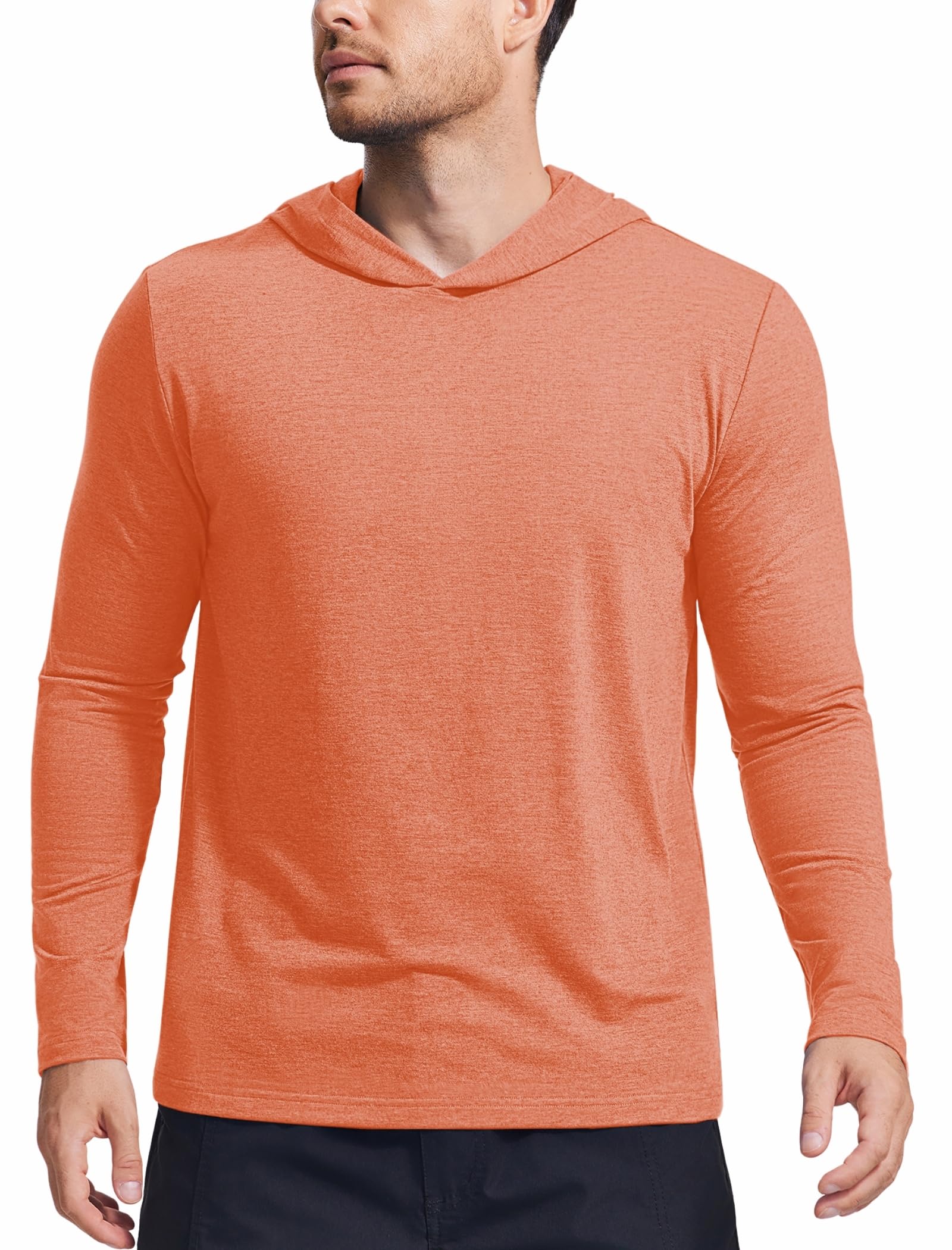 Men's Lightweight Long-Sleeve Pullover Hoodie