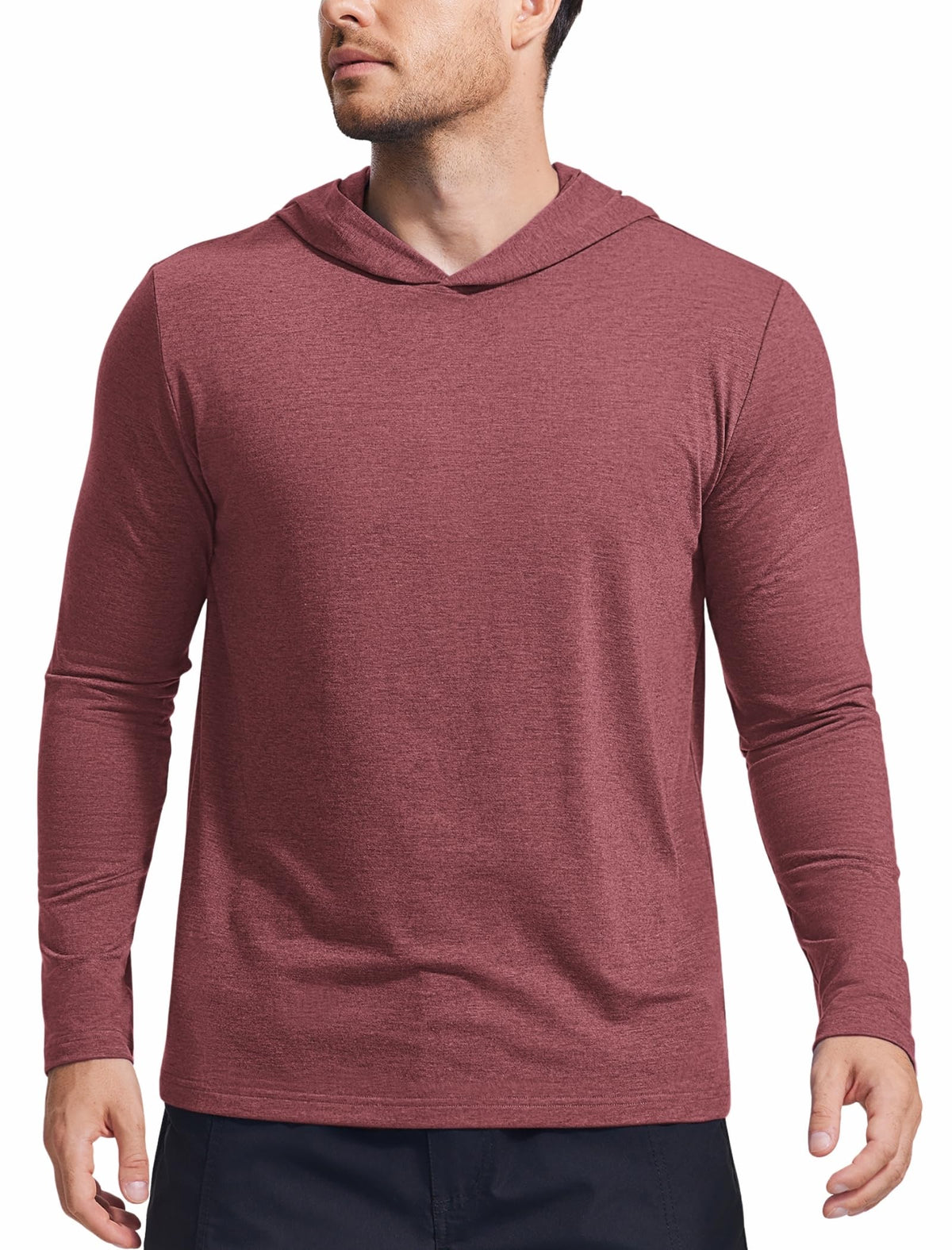 Men's Lightweight Long-Sleeve Pullover Hoodie