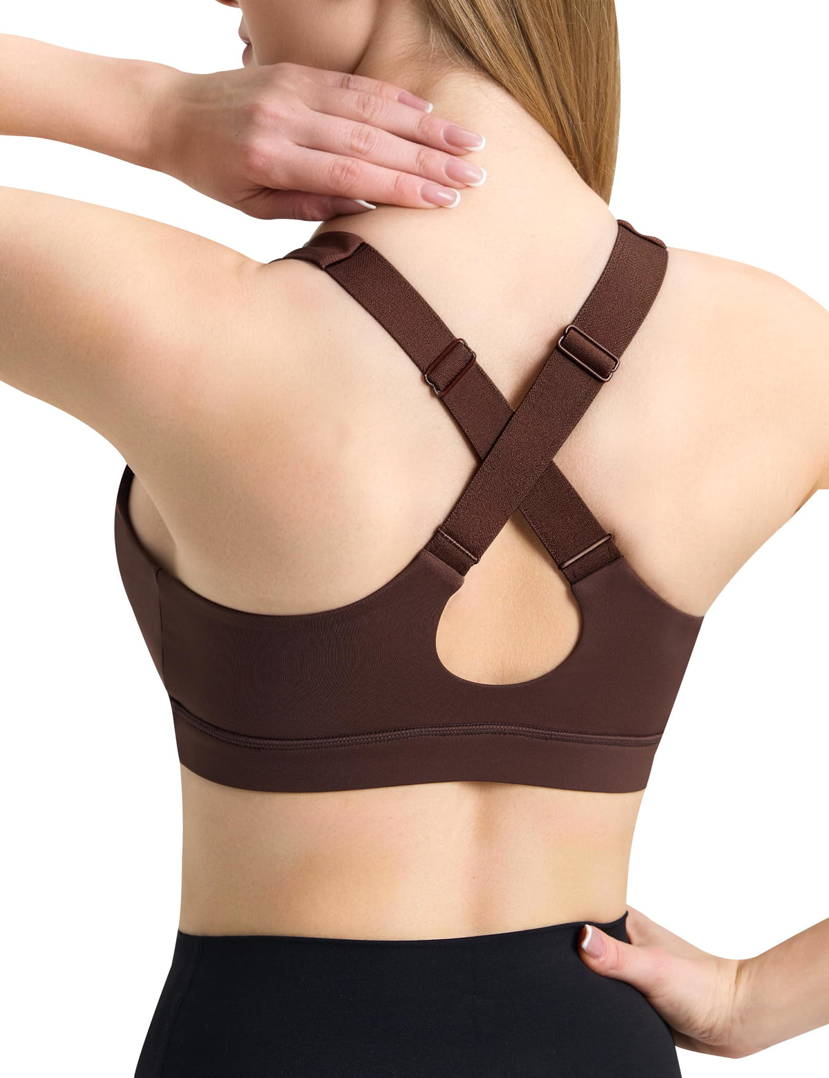 Women's Padded V-Neck Criss-Cross Sports Bra