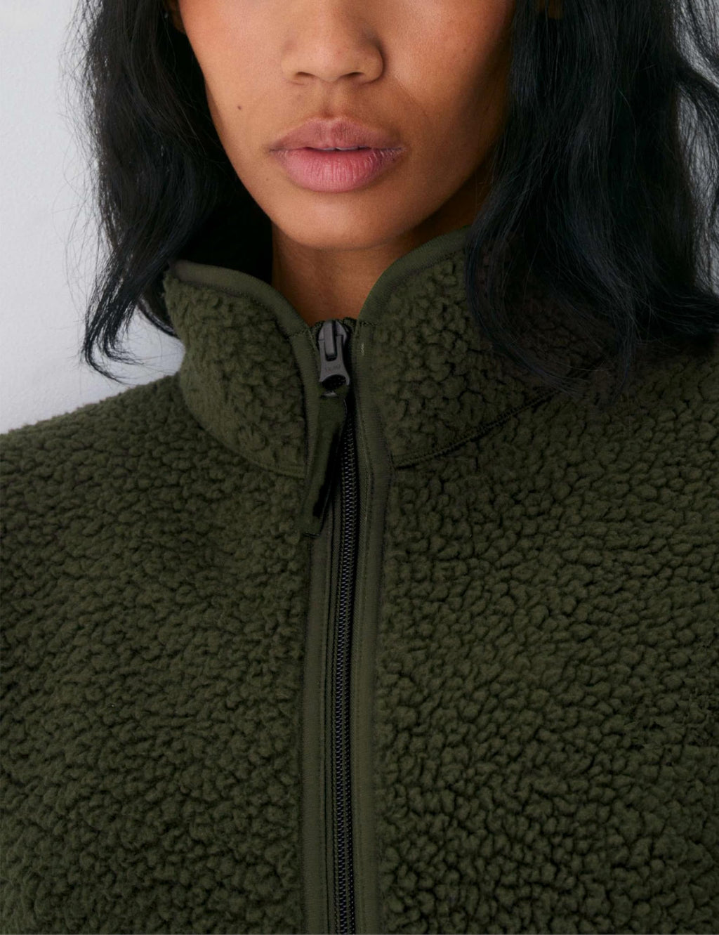 Women's Quarter-Zip Sherpa Fleece Pullover Jacket