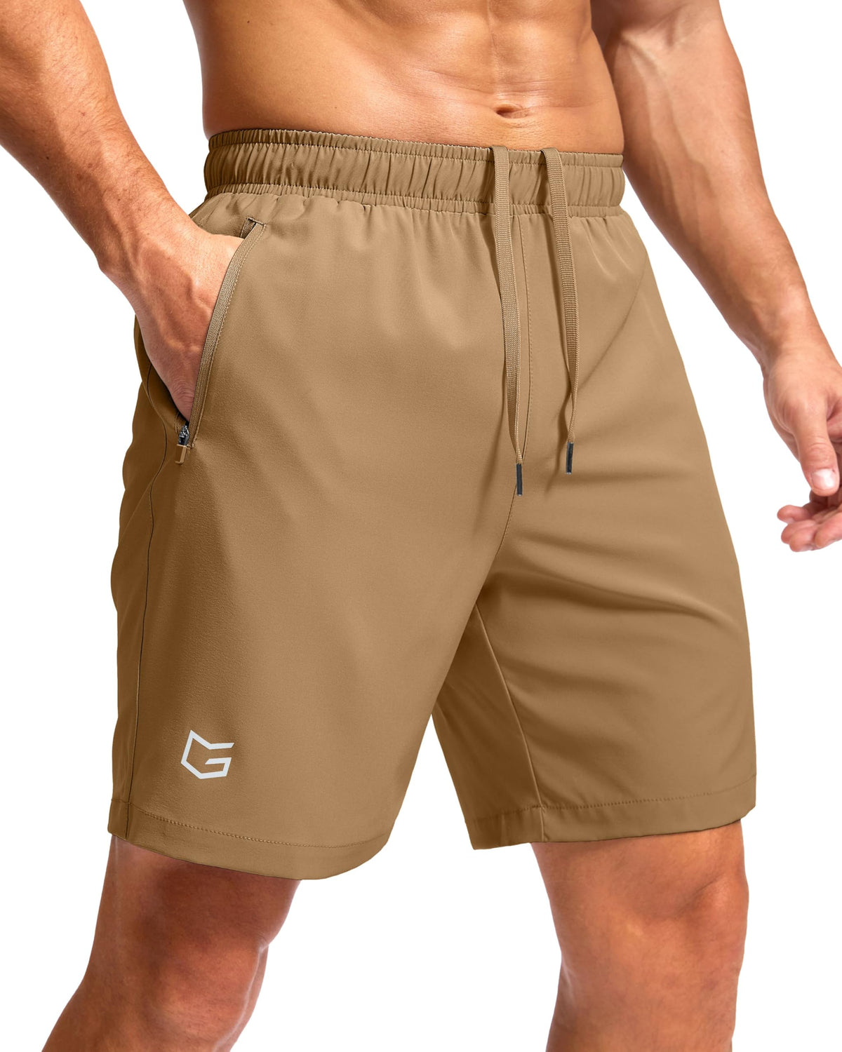 G Gradual Men's Athletic Running Shorts with 2 Zipper Pockets 7"/ 5"/ 9"