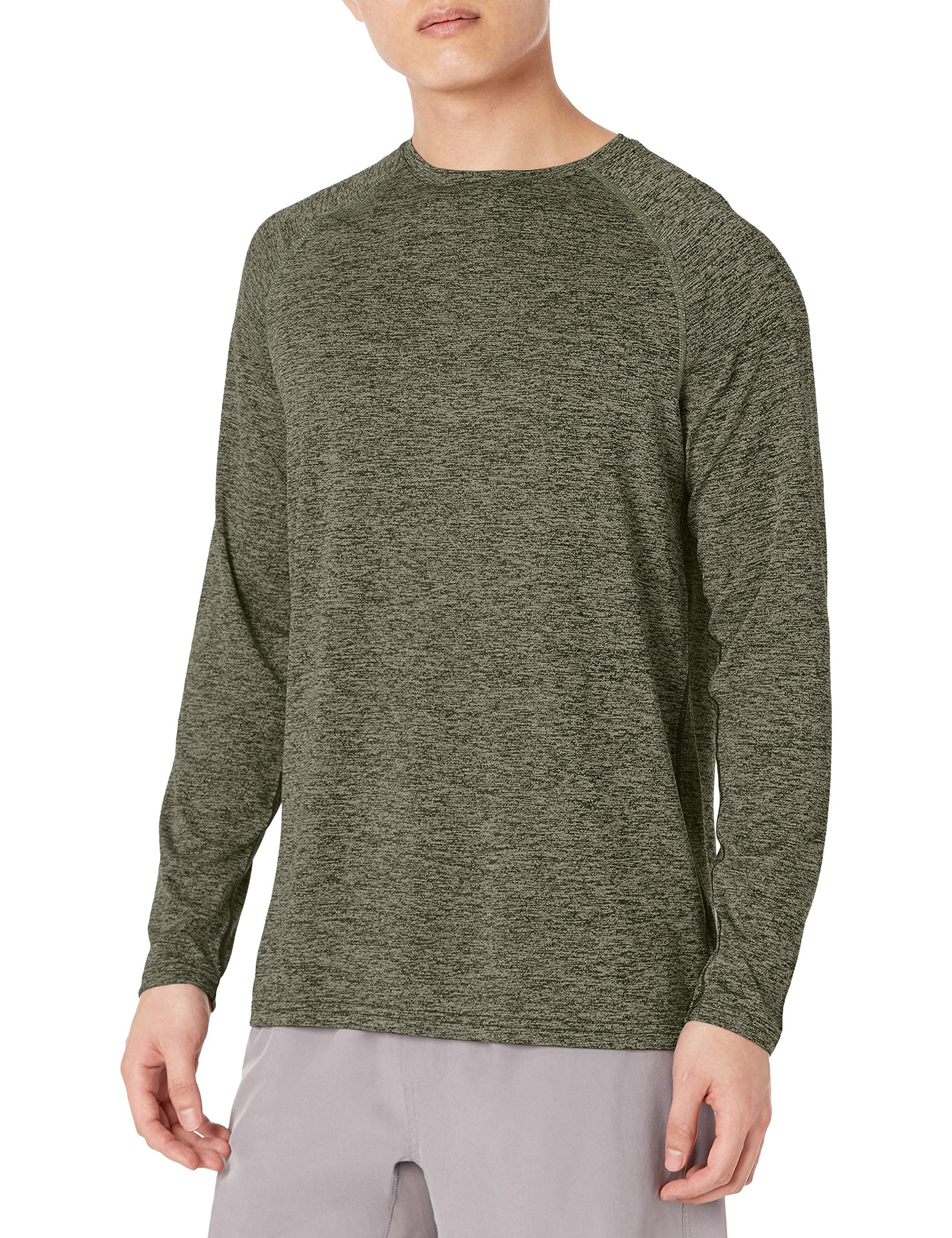 Amazon Essentials Men's Active Quick Dry Tech Stretch Lightweight Long-Sleeve T-Shirt (Available in Big&Tall)