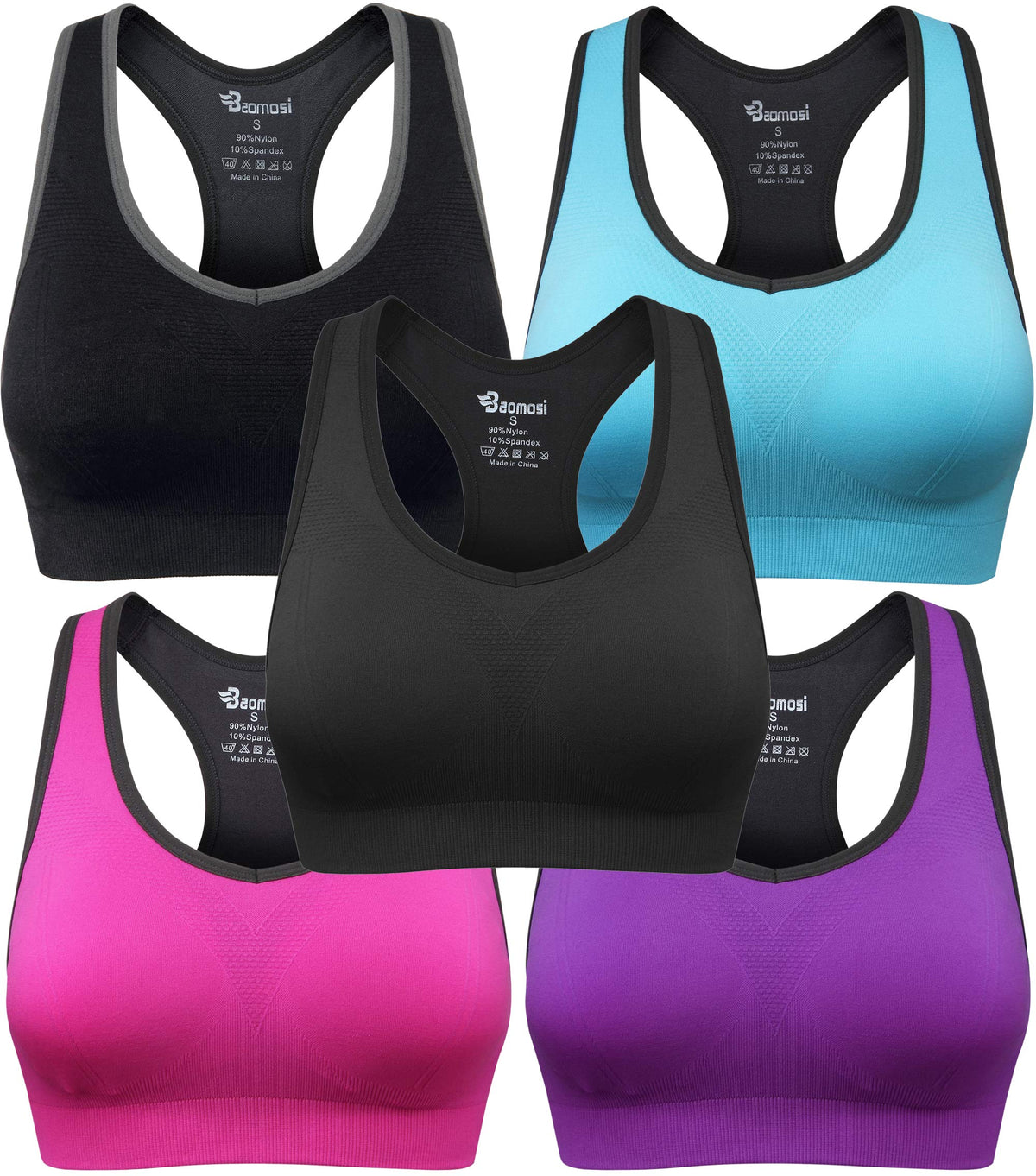 Women's Seamless Racerback High-Impact Sports Bra