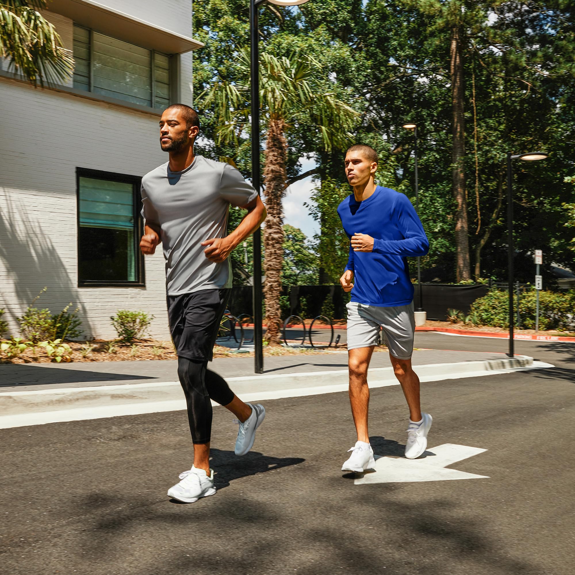 Hanes Sport Men's Long-Sleeve T-Shirt Pack, Cool DRI Moisture-Wicking Performance T-Shirts, Performance Tee, 2-Pack