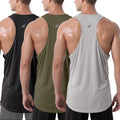 3 Pack Breathable Mesh Mens Tank Top Y-Back Workout Muscle Shirts for Gym